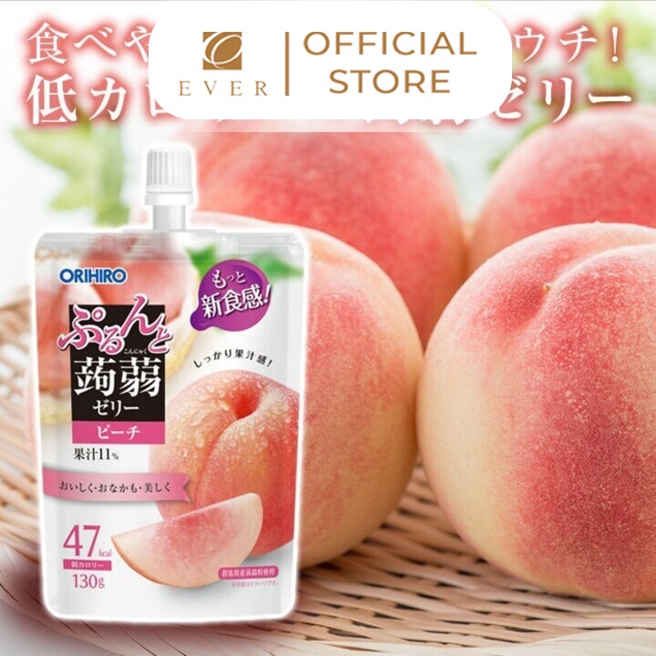 ORIHIRO_Thạch uống vị đào 130g