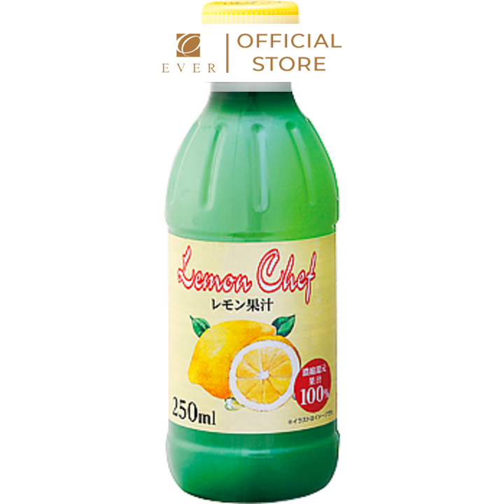 KOBE BUSSAN_Nước cốt chanh vàng 250ml (Chai xanh)