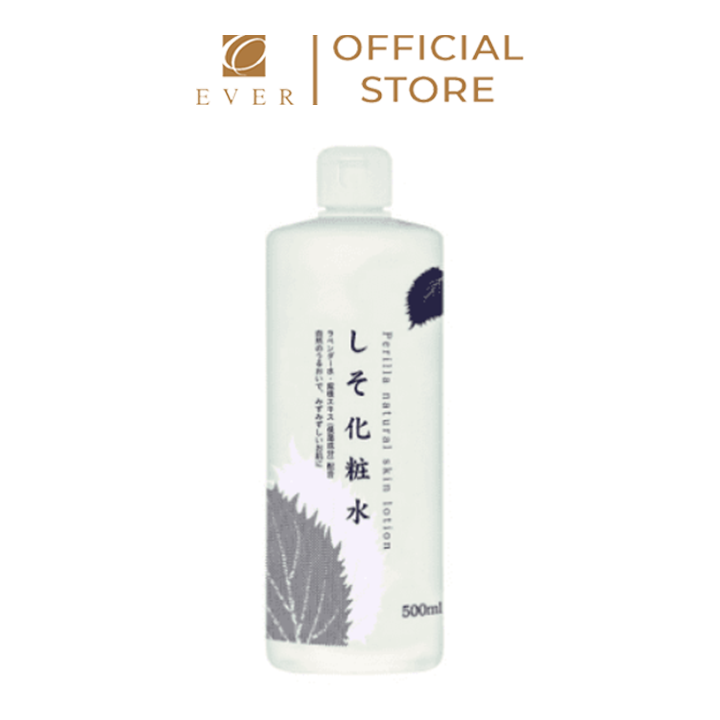 CHINOSHIO_Nước hoa hồng Natural dưỡng trắng chiết xuất tía tô và diếp cá cho da mụn 500ml