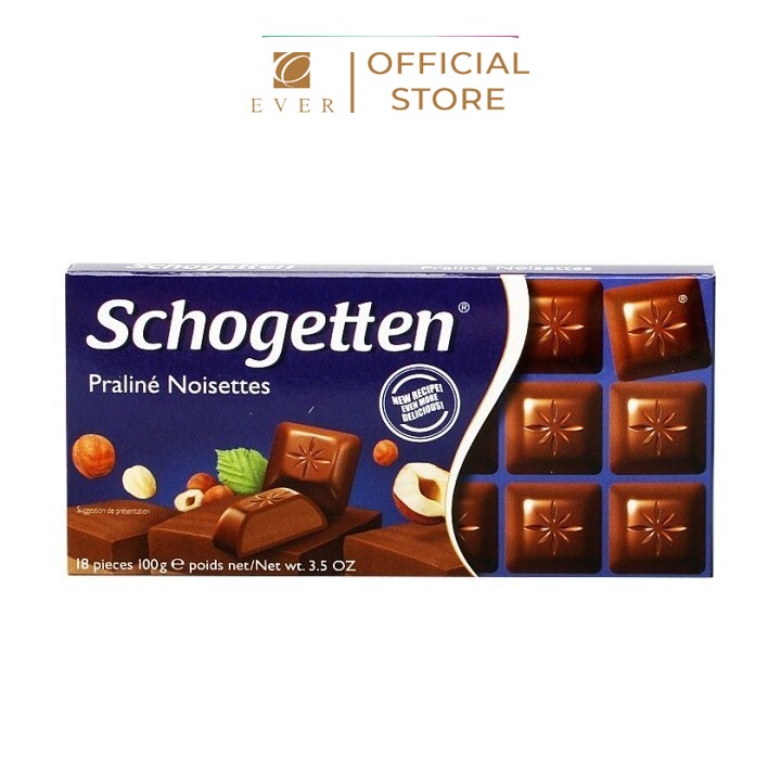 SCHOGETTEN_Socola nhân Nougat và hạt phỉ 100g