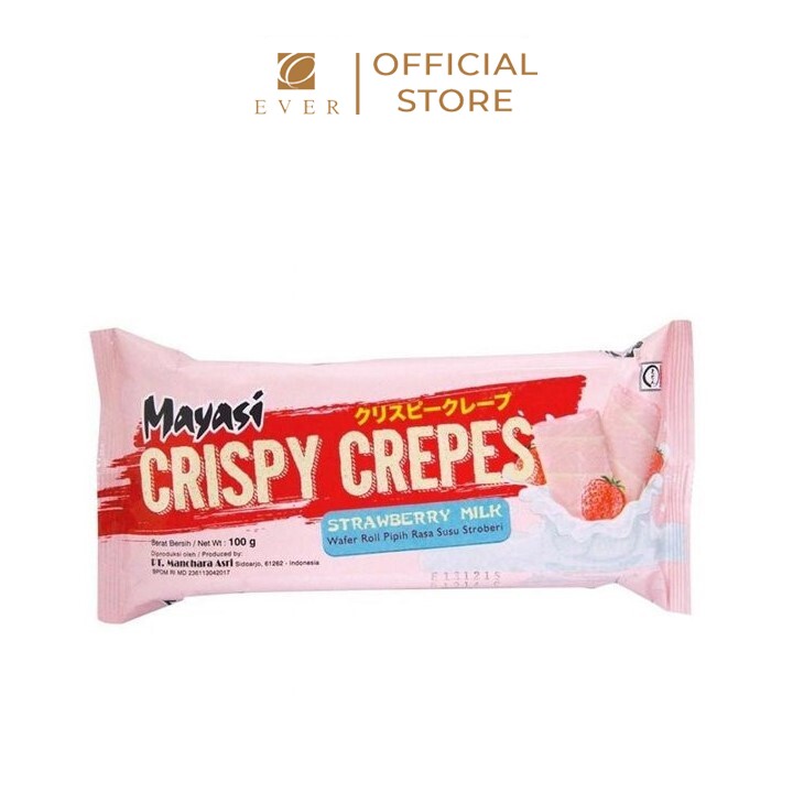MAYASI_Bánh crepe vị dâu 90g