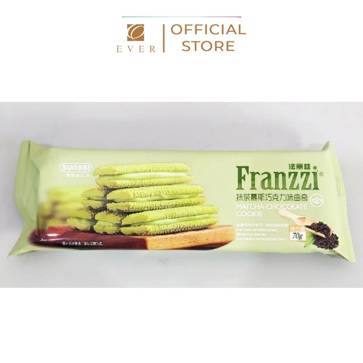 FRANZZI_Bánh quy vị socola trà xanh 70g