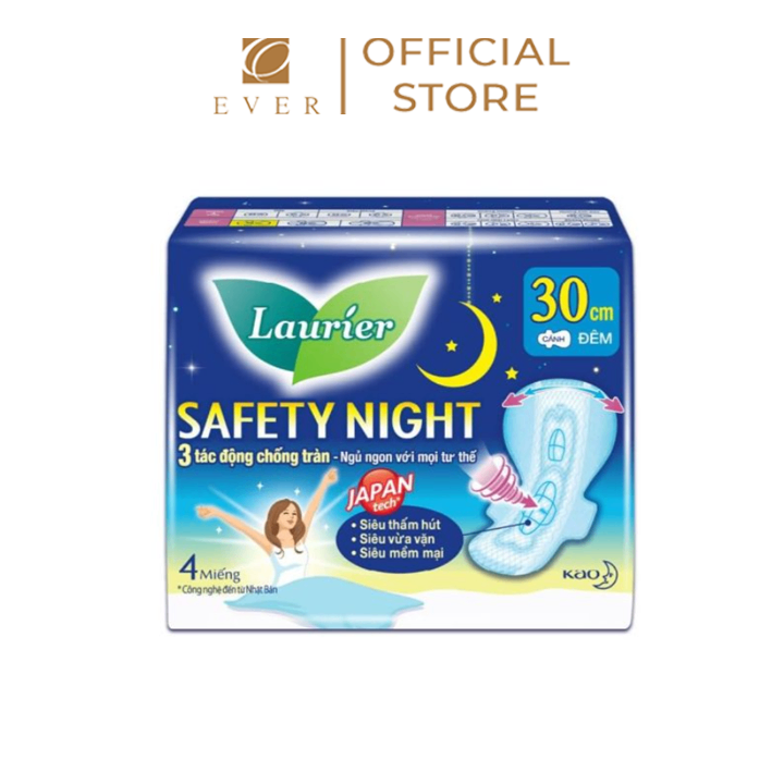 LAURIER_BVS ban đêm có cánh siêu an toàn 4P 30cm