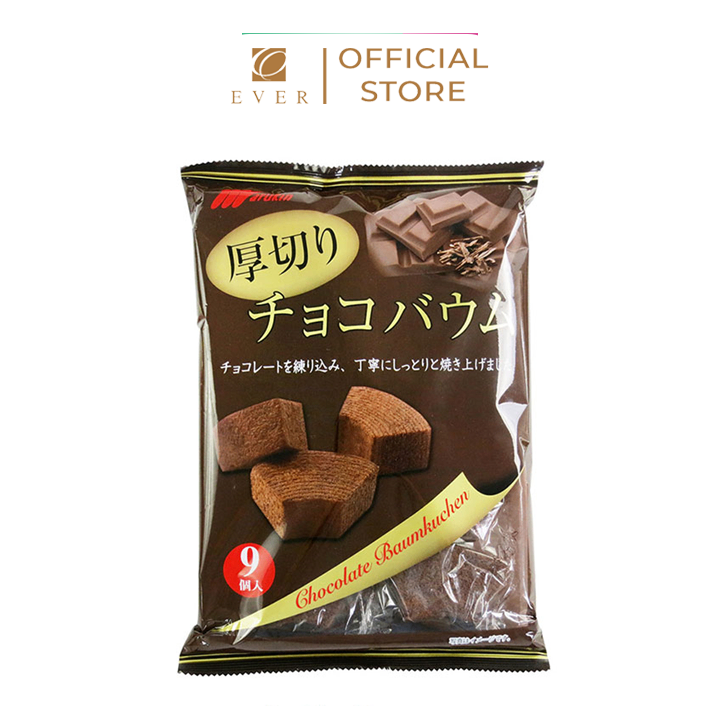 MARUKIN_Bánh baumkuchen vị socola cắt lát 225g