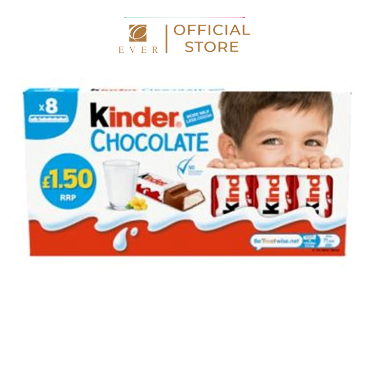 KINDER_Bánh socola sữa dạng thanh 100g