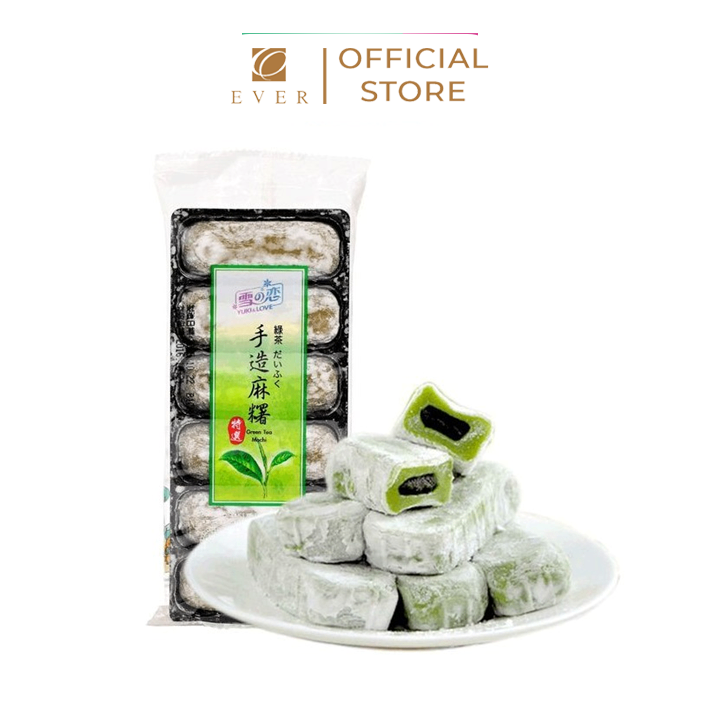 YUKI & LOVE_Bánh mochi vị trà xanh 180g