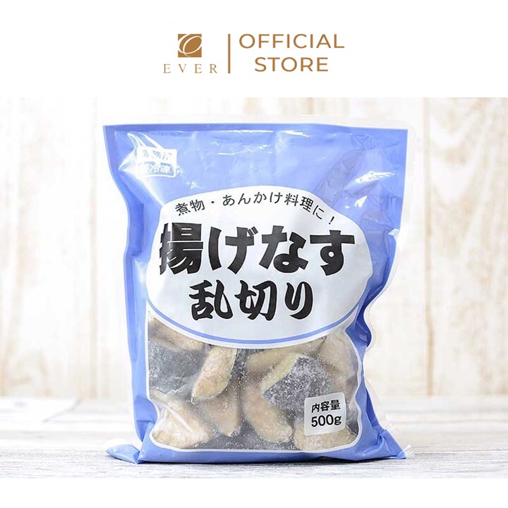 KOBE BUSSAN_Cà tím cắt nhỏ chiên sẵn đông lạnh 500g