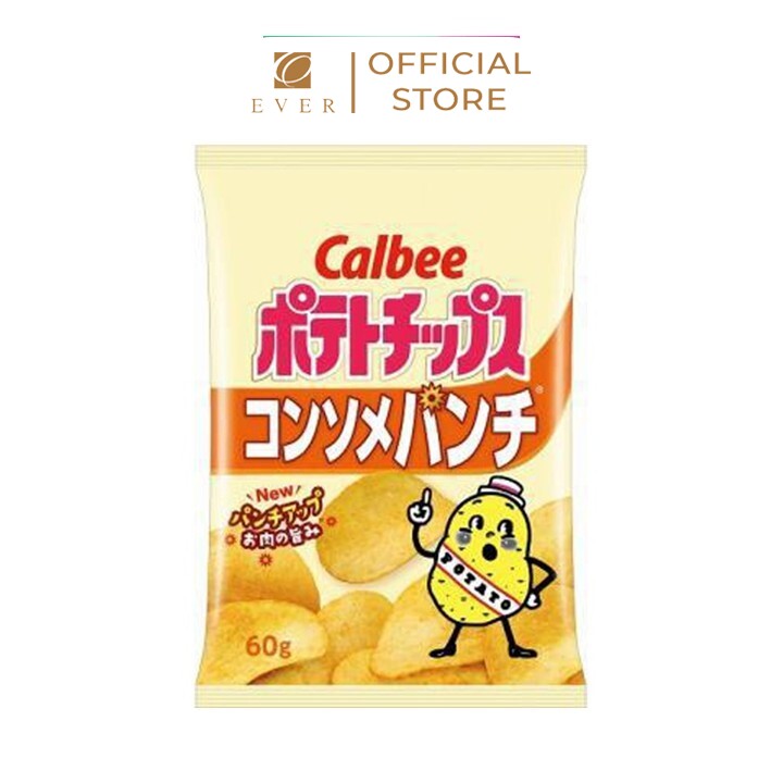 CALBEE_Snack khoai tây vị nước súp 60g