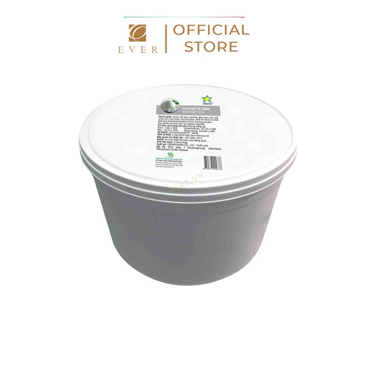 CREMO_Kem hộp vị dừa 6L