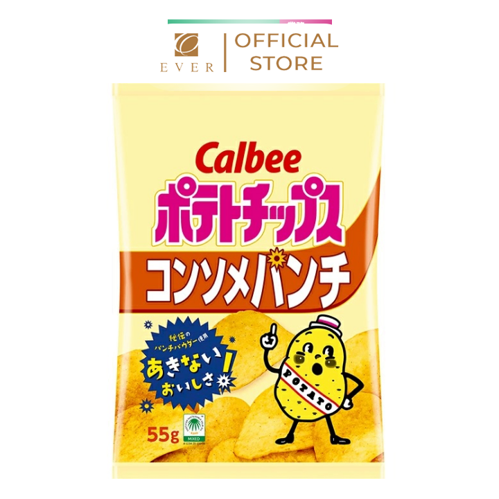 CALBEE_Snack khoai tây vị súp 55g