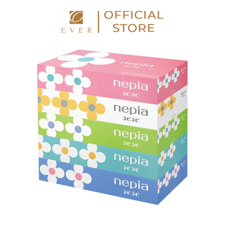 NEPIA_Giấy ăn hình hoa 150 tờ/hộp