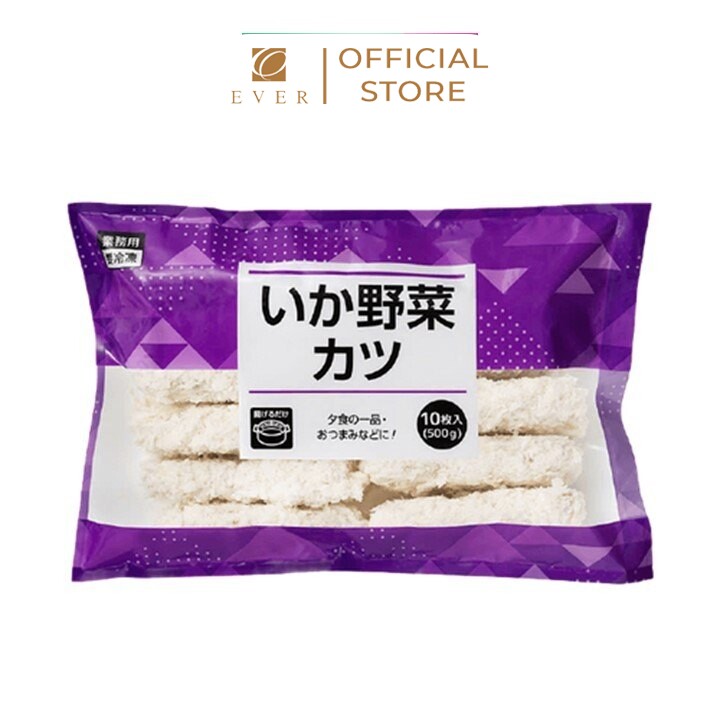 KOBE BUSSAN_Mực mix rau tẩm bột chiên đông lạnh 50g*10