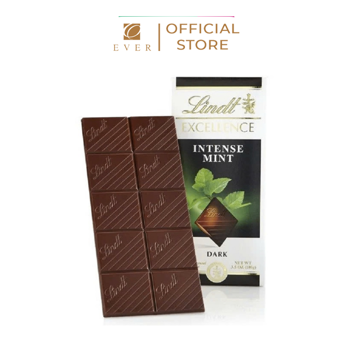 LINDT_Socola đen vị bạc hà 100g