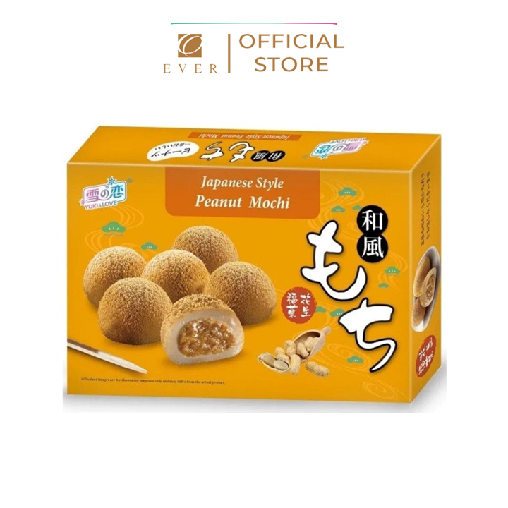 YUKI & LOVE_Bánh mochi kiểu Nhật nhân đậu phộng 210g