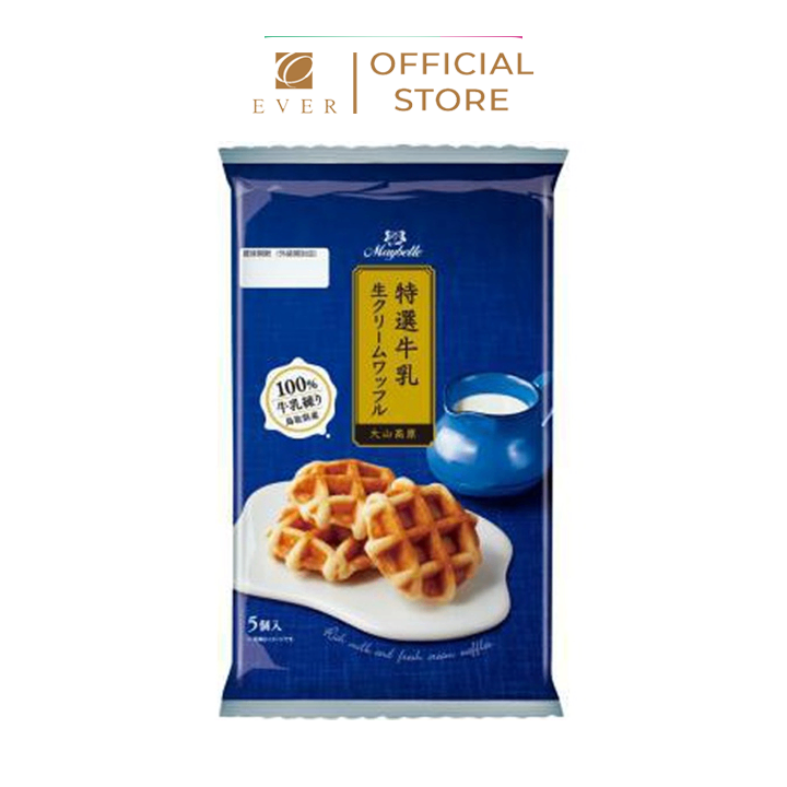MARUNAKA_Bánh waffle vị kem tươi 5P 1472g