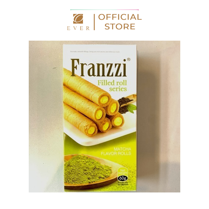 FRANZZI_Bánh cuộn nhân kem vị trà xanh 60g