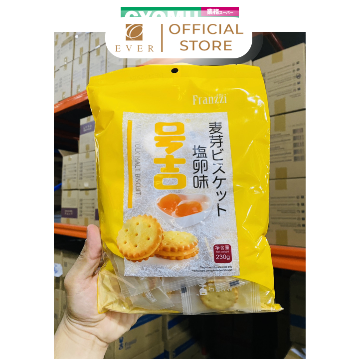FRANZZI_Bánh quy nhân mạch nha lòng đỏ trứng muối 230g