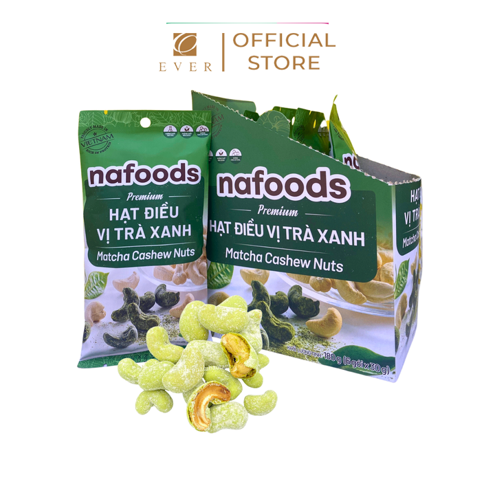 NAFOODS_Hạt điều vị trà xanh 30g