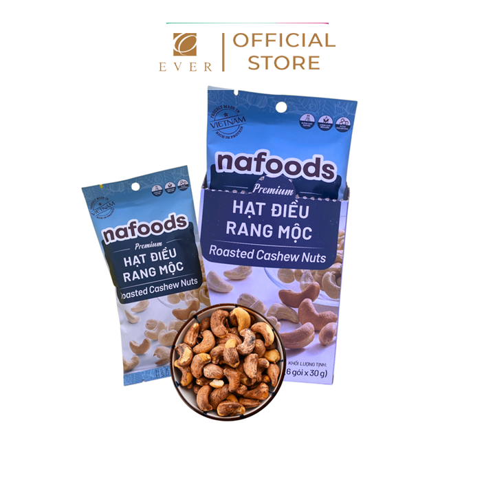 NAFOODS_Hạt điều rang Mộc 30g