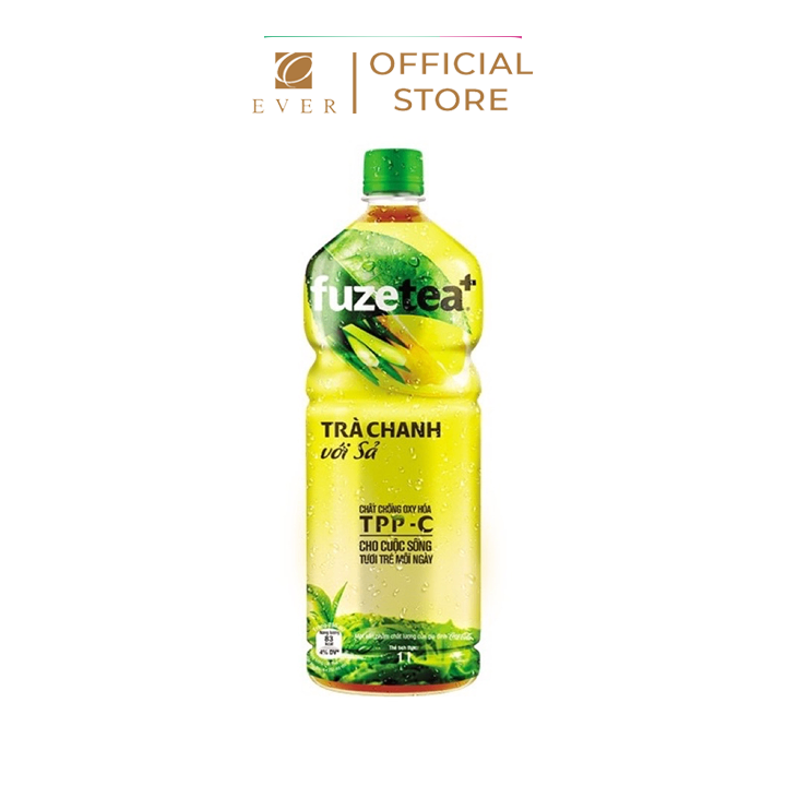 FUZE TEA_Trà chanh sả 450ml