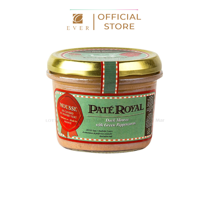 ROYAL_Pate vịt vị tiêu xanh 180g
