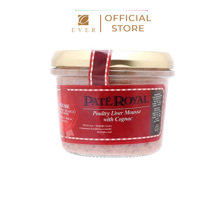 ROYAL_Pate gan gà vịt vị cognac dạng nhuyễn 180g