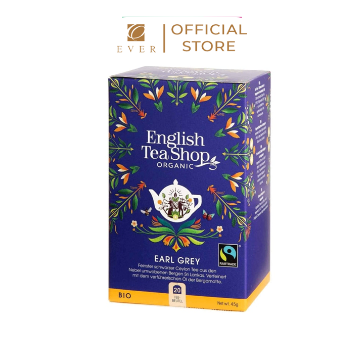 ENGLISH TEA SHOP_Trà organic túi lọc Earl Grey 20P 45g