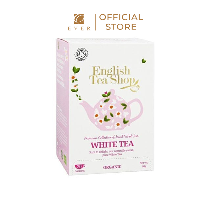 ENGLISH TEA SHOP_Trà organic túi lọc Pure White 20P 45g