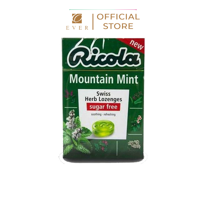 RICOLA_Kẹo thảo mộc vị bạc hà không đường 40g