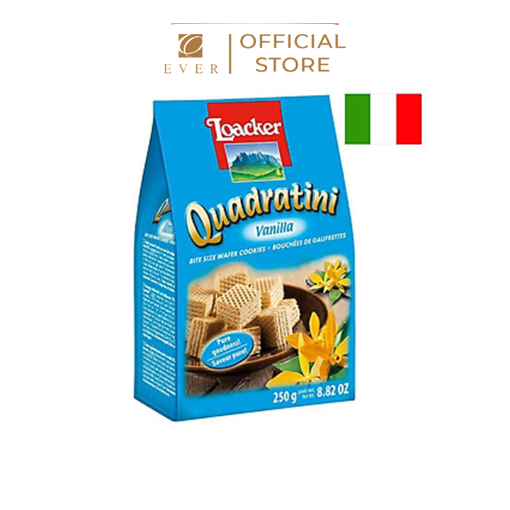 LOACKER_Bánh xốp Quadratini vị vani 250g