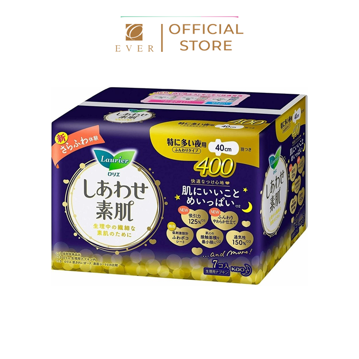 LAURIER_BVS Happy Skin ban đêm có cánh siêu mỏng 9P 40cm