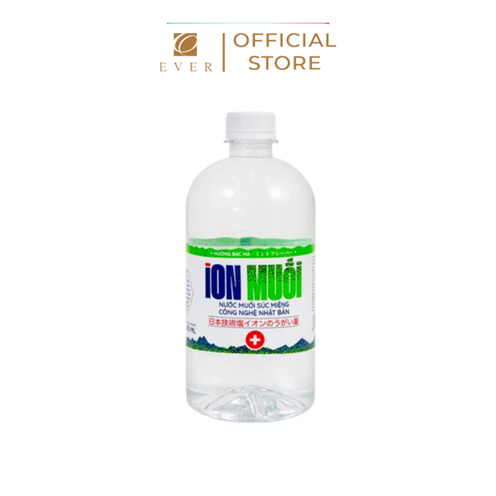 FUJIWA_Chai ion muối nắp trắng hương bạc hà 680ml