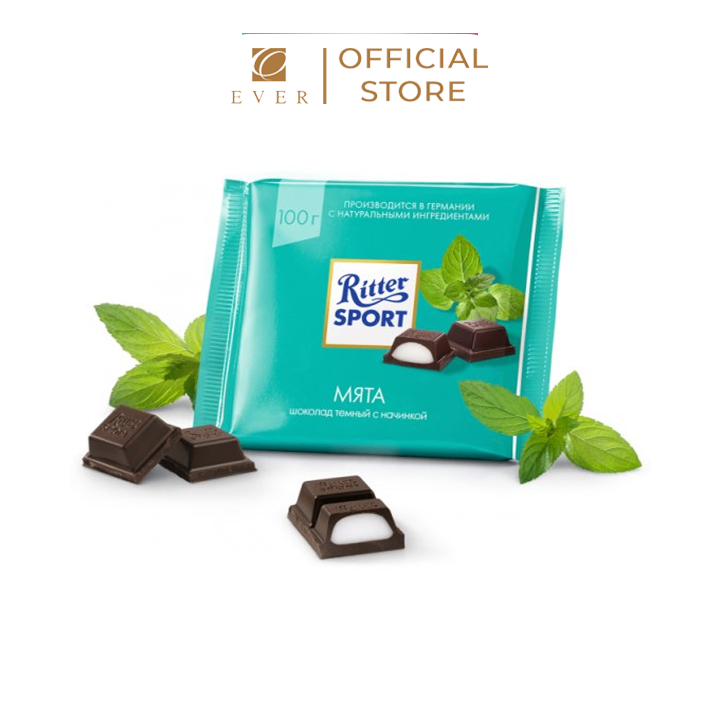 RITTER SPORT_Socola vị bạc hà 100g