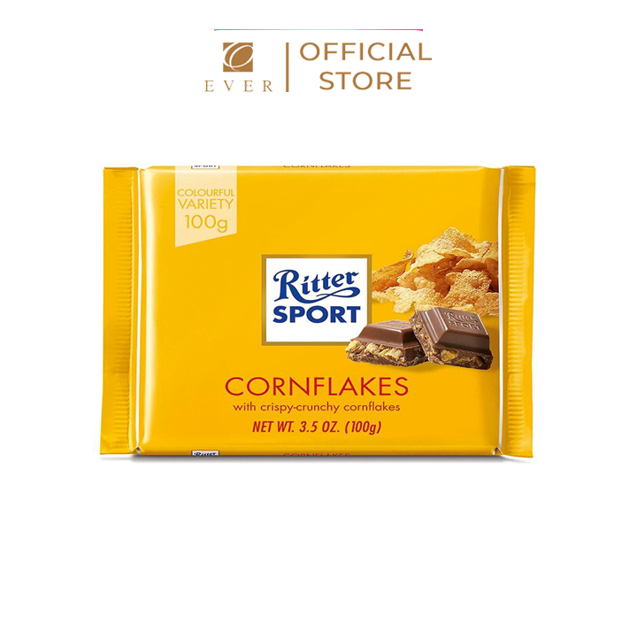 RITTER SPORT_Socola sữa nhân bánh ngô nướng 100g
