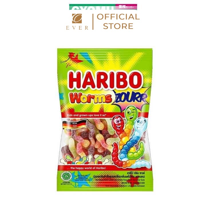 HARIBO_Kẹo dẻo Worms Zourr 80g