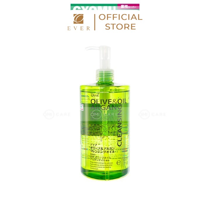 DEVE_Dầu tẩy trang chiết xuất từ Olive và argan 500ml