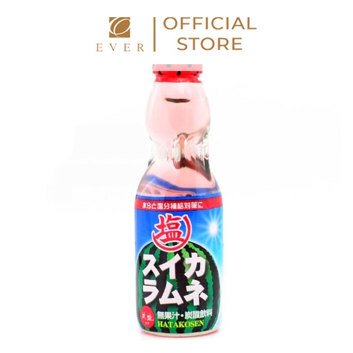 HATA FOODS_Nước ngọt có ga Ramune vị dưa hấu 200ml