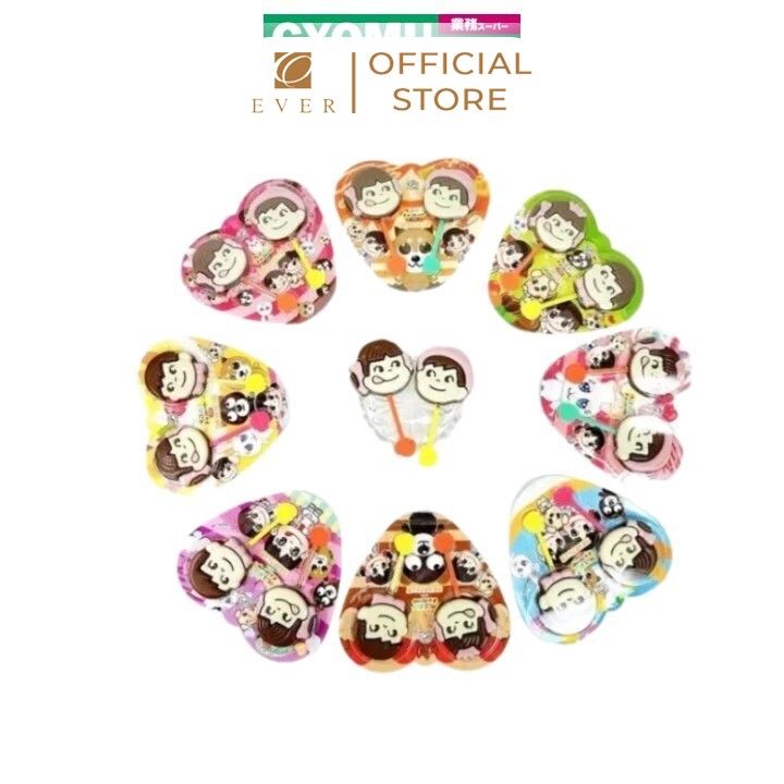 FUJIYA_Kẹo mút socola Peko Poko 12g