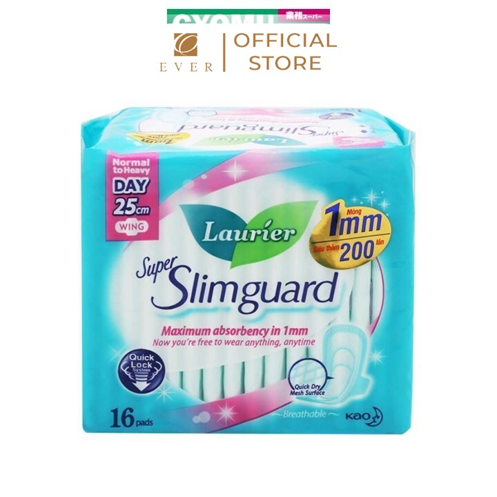 LAURIER_BVS ban ngày có cánh siêu mỏng 16P 25cm