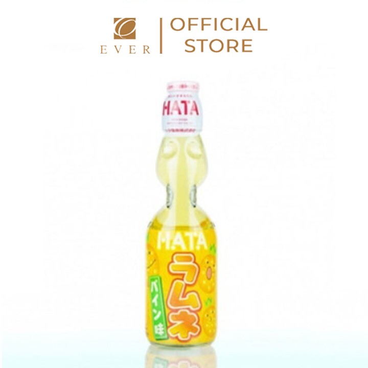 HATA FOODS_Nước ngọt có ga Ramune vị dứa 200ml
