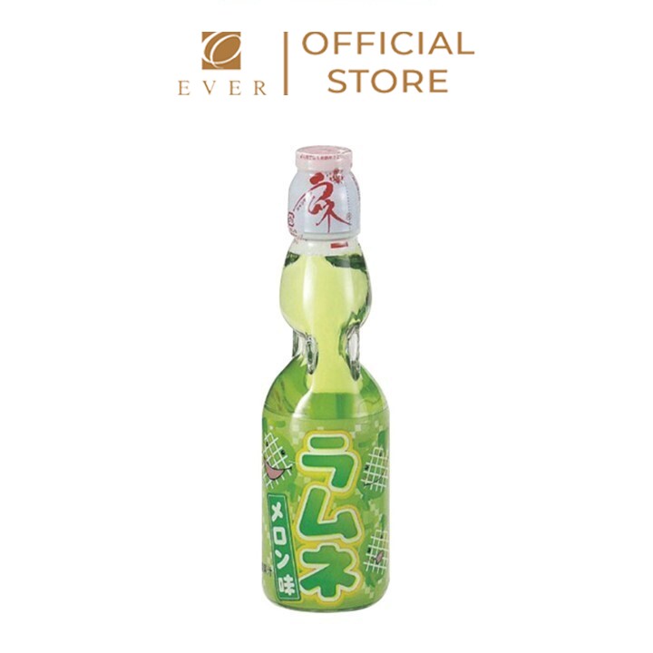 HATA FOODS_Nước ngọt có ga Ramune vị dưa lưới 200ml