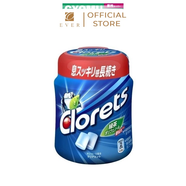 CLORETS_Kẹo gum vị bạc hà mát rượu 140g