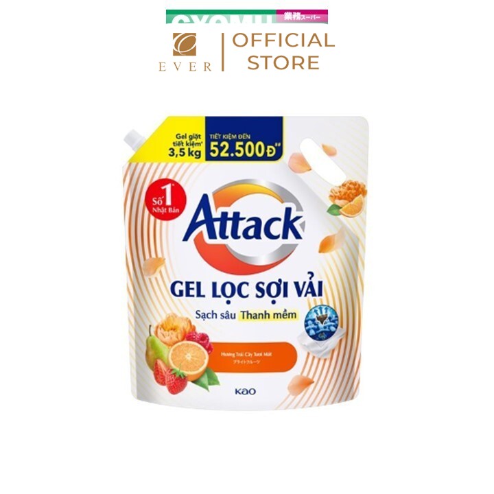 ATTACK_Gel giặt hương trái cây 3.5kg