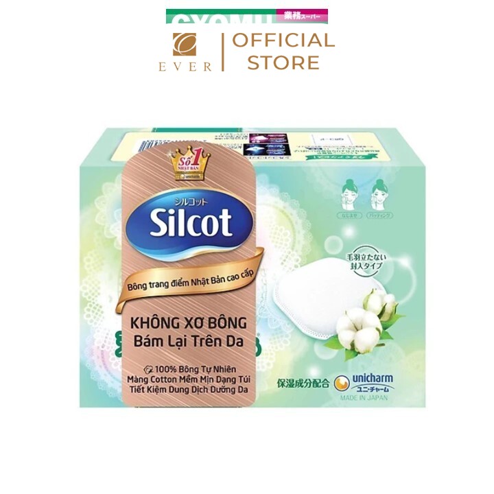 UNICHARM_Bông tẩy trang Silicot Premium 66 miếng