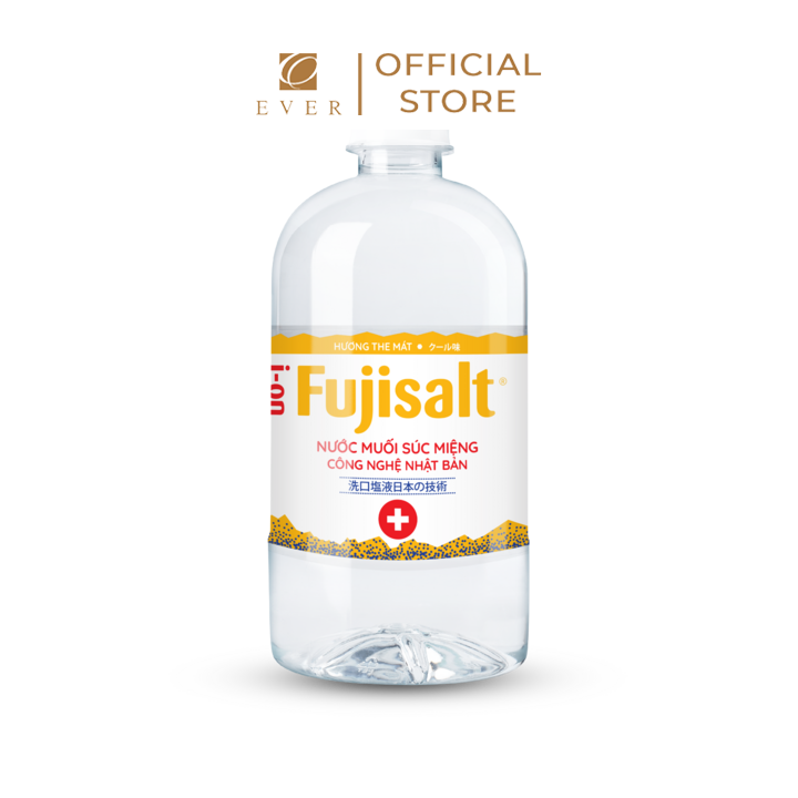 FUJIWA_Nước súc miệng Fujisalt hương the mát 680ml