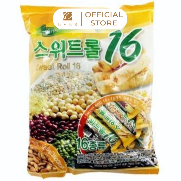 CRE MON_Bánh cuộn Sweet Roll 16 loại hạt 190g