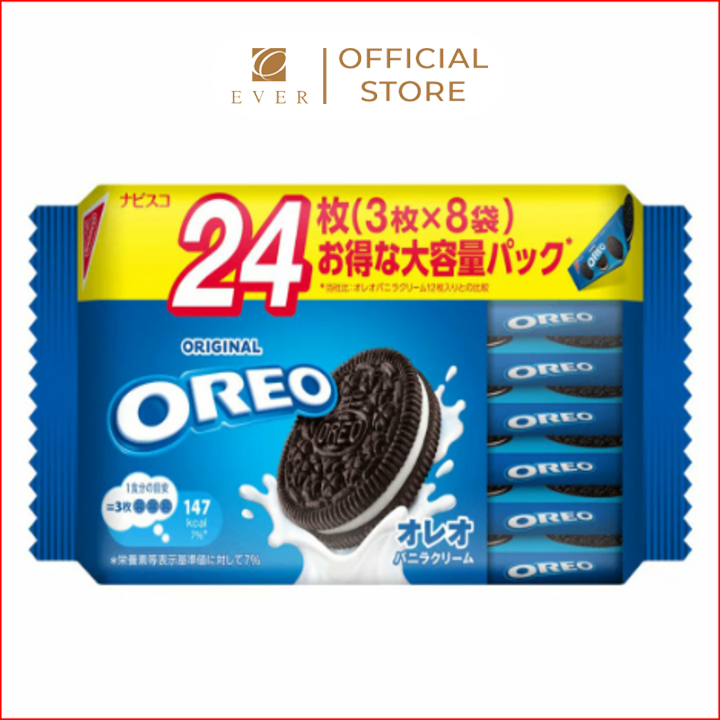 OREO_Bánh quy socola kẹp kem vị vani 235g
