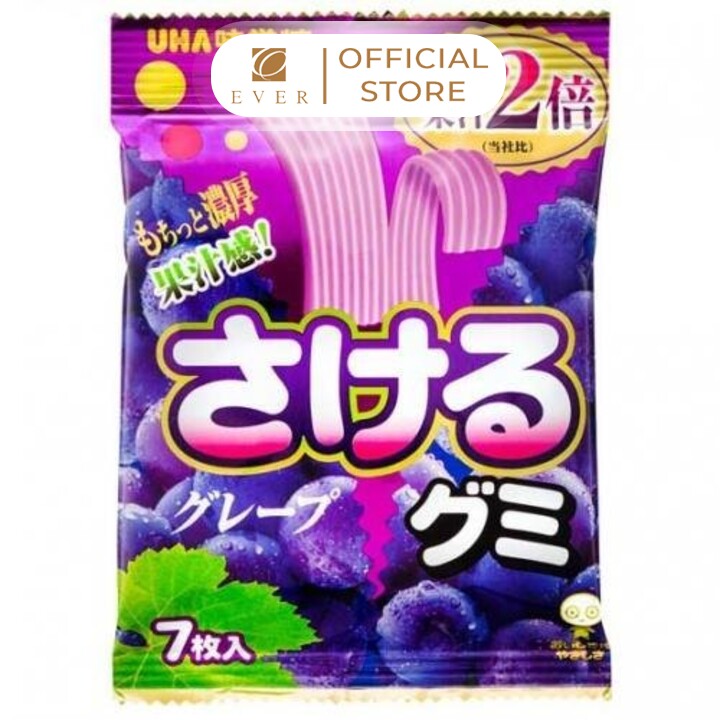 UHA_Kẹo dẻo Sakeru vị nho 32.9g