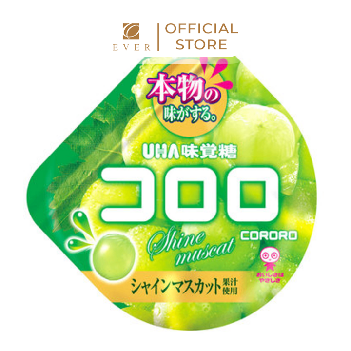 UHA_Kẹo dẻo Kororo vị nho xanh muscat 48g