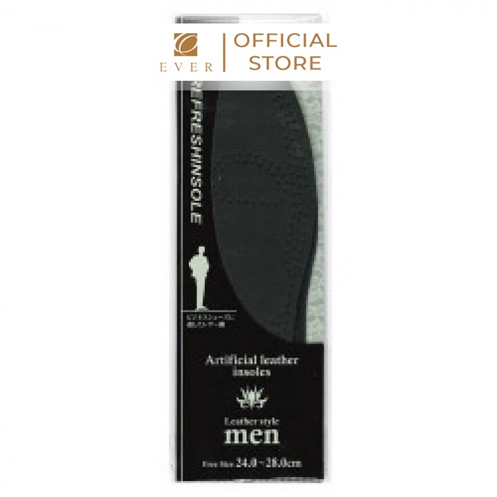 FUDO KAGAKU_Miếng lót giày da cho nam màu đen 24-28cm